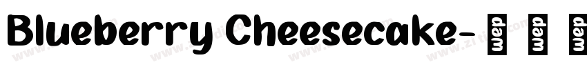 Blueberry Cheesecake字体转换